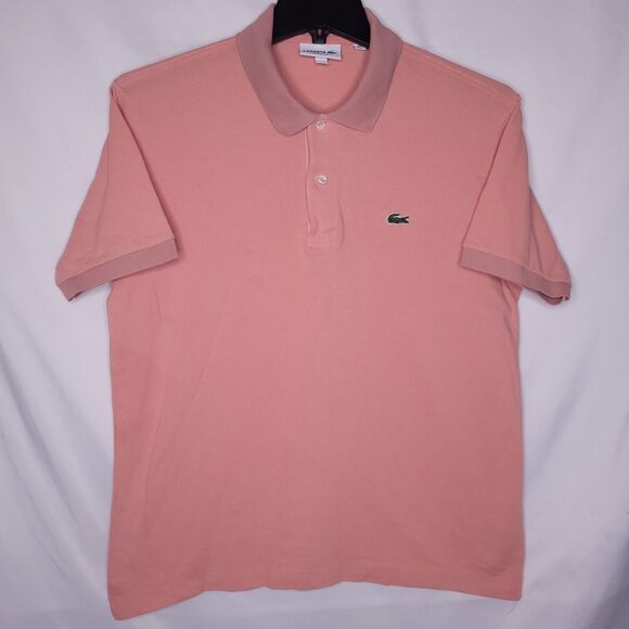 Lacoste Polo Shirt Mens 6 XL Light Red Gator Classic Fit - Picture 2 of 12